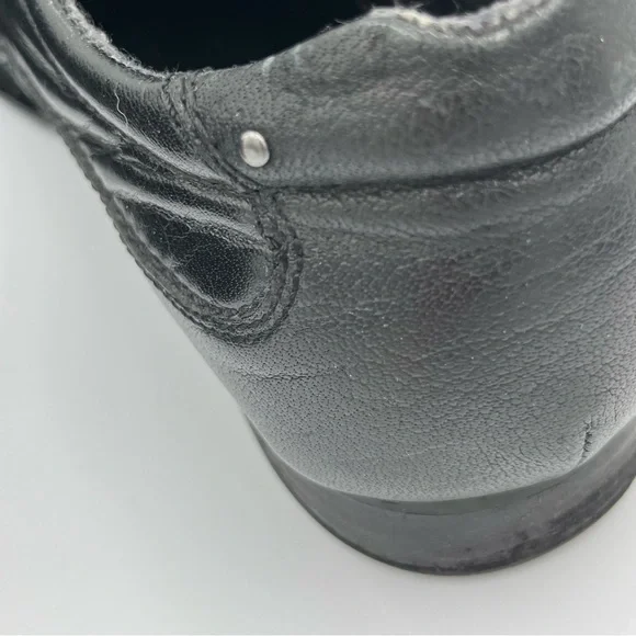 Guess Men's Marciano Black Leather Vintage Slip-On Shoes 12 Western‎ Chic Slick - Picture 9 of 16